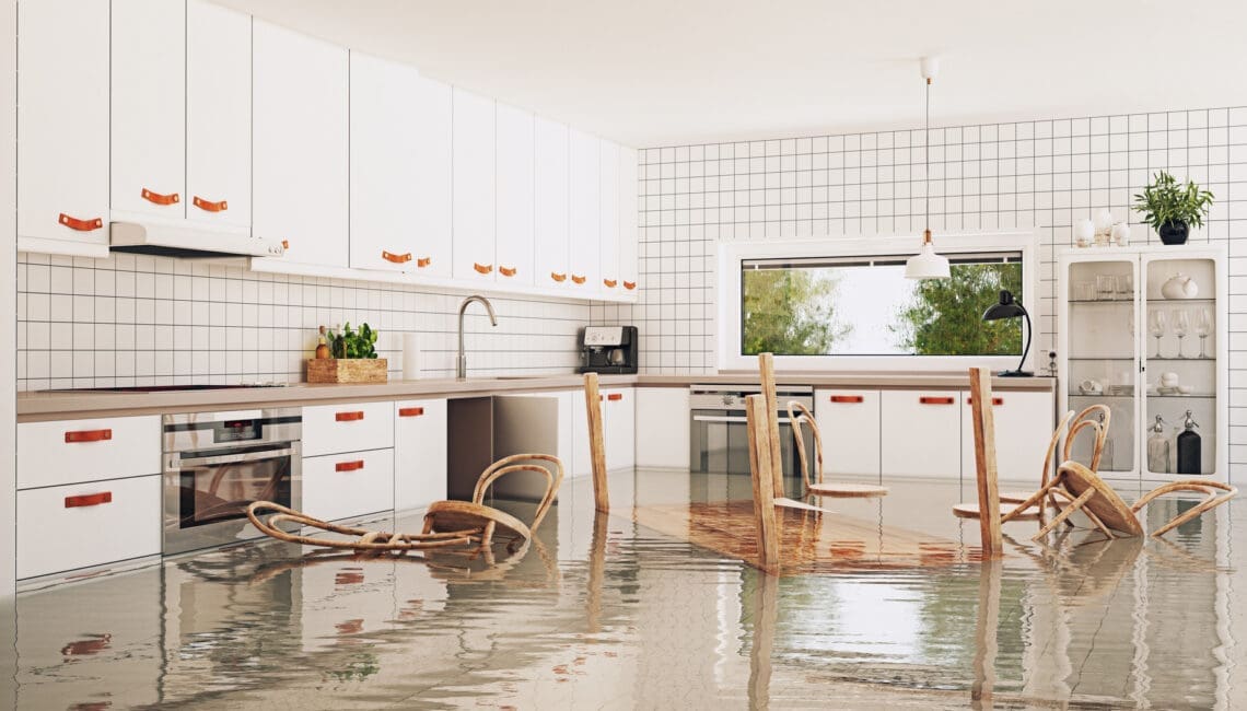 flooding in the modern kitchen.