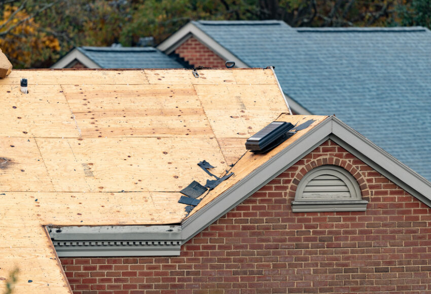aged roof of a house