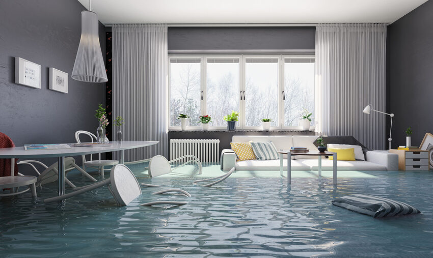 Flooding living interior